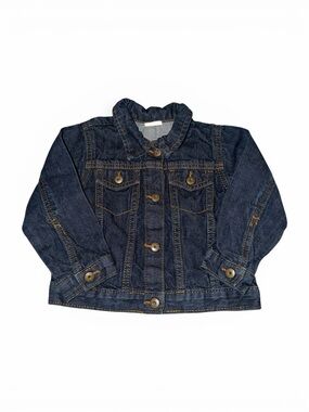 Kids Wranglers Dark Blue Denim Jacket - Classic Button-Up